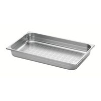 [61071063] CUBA PERFORADA 1/1, CON 65 MM DE PROFUNDIDAD, EN ACERO INOXIDABLE 201, SIN ASAS