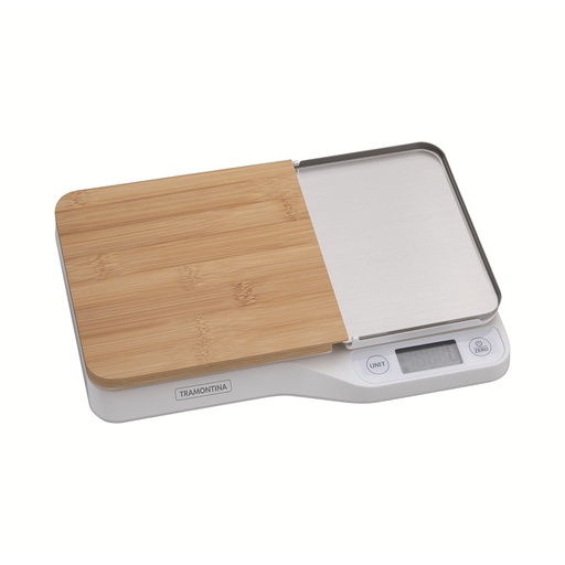[61101010] BALANZA DIGITAL EN ACERO INOXIDABLE PARA COCINA ADATTO CON TABLA DE CORTE HASTA 5KG