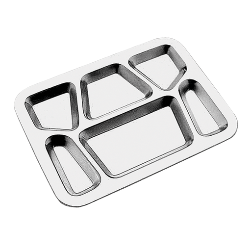 [61411060] BANDEJA AUTO-SERVICIO 6 CAVIDADES ACERO INOXIDABLE