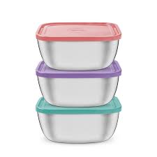 [64220942] JUEGO DE POTES EN ACERO INOXIDABLE 3 PIEZAS FREEZINOX