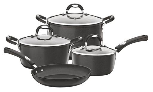 [20899066] JUEGO DE OLLAS NEGRAS 7 PZAS MONACO