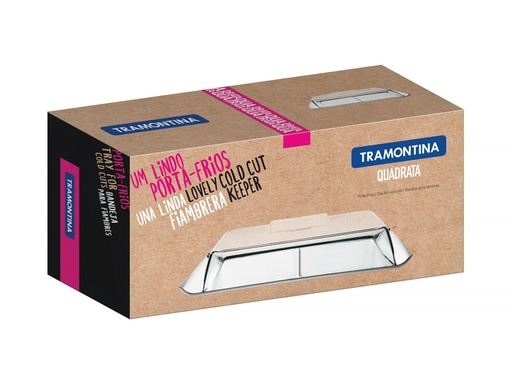 [64780610] BANDEJA PARA FIAMBRES CON DIVISION 2 PIEZAS QUADRATA