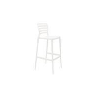 [92137010] SILLA ALTA BAR BLANCA SOFIA