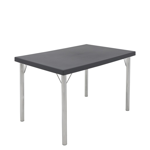 [92397207] MESA GRAFITO 119 X 79 CM. CON PATAS DE ALUMINIO GEO
