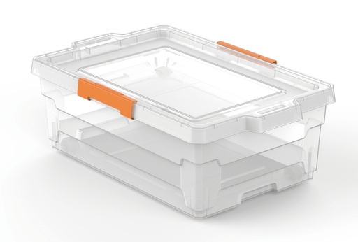 [92554011] CAJA ORGANIZADORA CON RUEDAS 40 L TRANSPARENTE