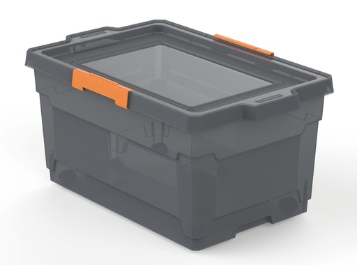 [92556012] CAJA ORGANIZADORA CON RUEDAS 60 L GRIS