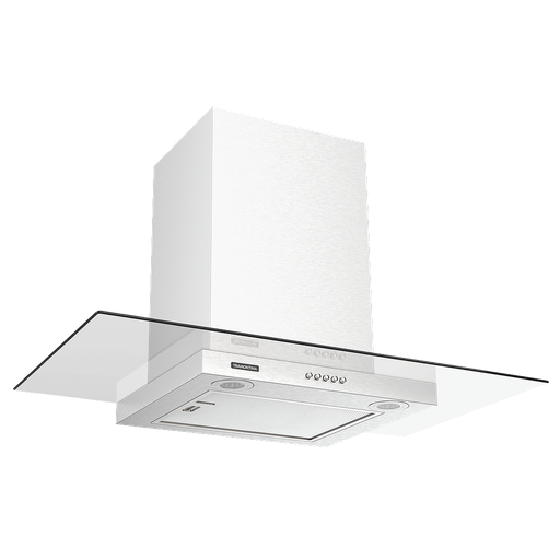 [94811106] - CAMPANA DE PARED BASIC 90, STANDARD, EN ACERO INOX. CON VIDRIO, 90 CM