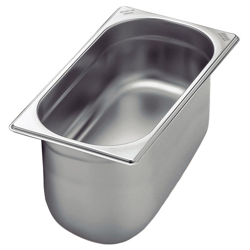 [61055203] CUBA GASTRONOMICA 1/3 SIN ASAS EN ACERO INOXIDABLE - PROFUNDIDAD 200 MM