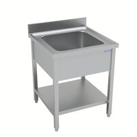 [68722702] FREGADERO CON ENTREPANO INFERIOR PARA COCINA INDUSTRIAL