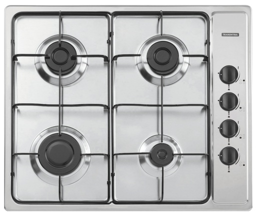 [94701521] - PLACA DE COCCION BRASIL 4GX 60 EN ACERO INOXIDABLE