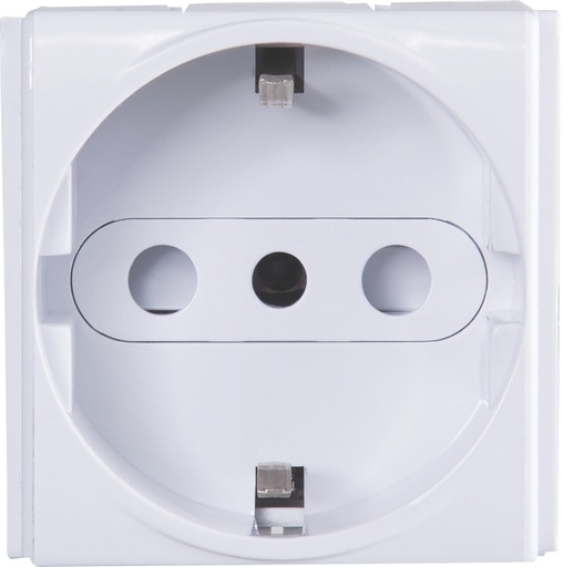 [57115036] MODULO TOMACORRIENTE 2P+T SCHUKO 16A 250V BLANCO