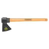 [77322424] HACHA SOLDADA CABEZA REDONDA, LAMINA DE 17 CM, MANGO DE MADERA 50 CM