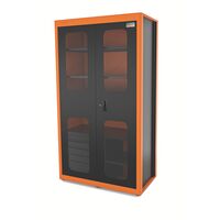 [44955023] ARMARIO VERTICAL PARA HERRAMIENTAS 2 PUERTAS CON PANTALLAS Y 5 CAJONES