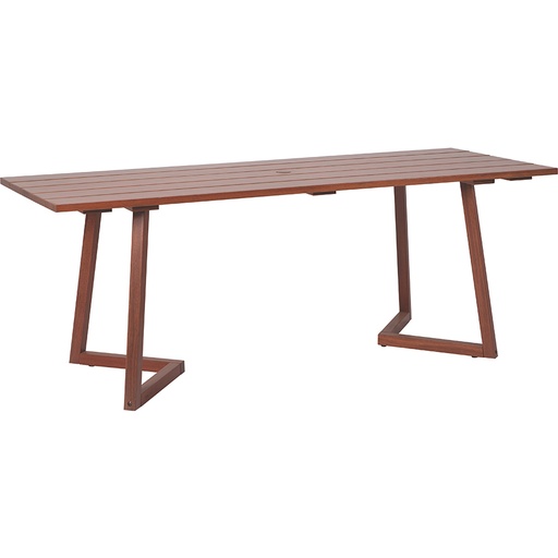 [14615371] MESA DE COMEDOR LANATI 200X79X75 CM. DE MADERA JATOBA ACABADO ECOCLEAR