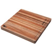 [13553071] TABLA DE MADERA PARA CORTAR Y SERVIR CHURRASCO 33X33X3 CM. ROST