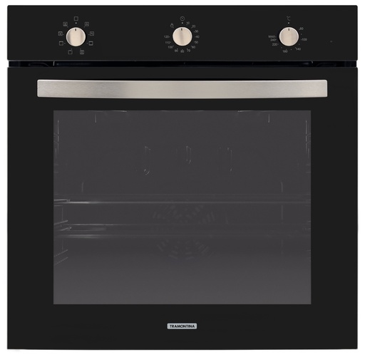 [94870220] HORNO ELECTRICO DE EMPOTRAR NEW GLASS COOK BLACK 60 F7, PERFECTA, CON 7 FUNCIONES, EN VIDRIO TEMPLADO, 73 L