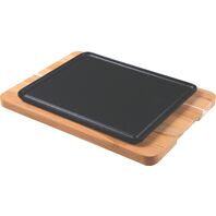 [10239684] TABLA C/ PLACA DE HIERRO RECTANGULAR 35X25 CM CHURRASCO