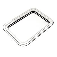 [61712480] BANDEJA RECTANGULAR EN ACERO INOXIDABLE 49X33 CM. BUENA