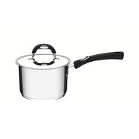 [62487160] OLLA ALTA EN ACERO INOXIDABLE FONDO TRIPLE Ø 16CM. 2,2L. DUO SILICONE