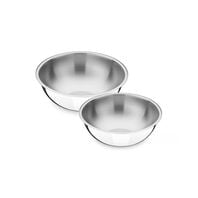 [64220220] JUEGO DE POTES EN ACERO INOXIDABLE 2 PIEZAS CUCINA