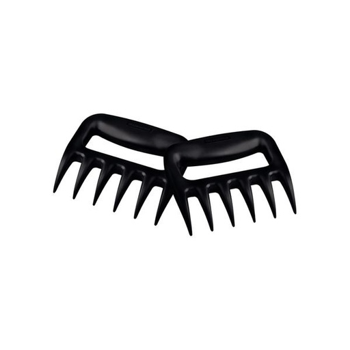 [22847201] JUEGO DE GARRAS MULTIUSO 2 PIEZAS CHURRASCO BLACK