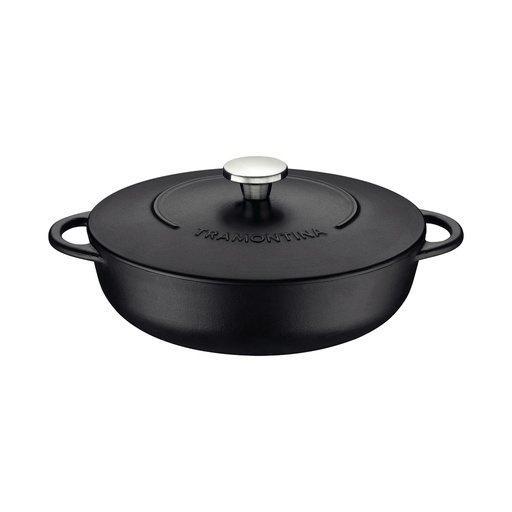 [20804028] ARROCERA DE HIERRO CON ANTIADHERENTE Y TAPA 4,1 L. Ø 28 CM. TRENTO