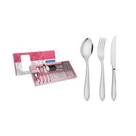 [66906840] JUEGO DE CUBIERTOS EN ACERO INOXIDABLE 24 PIEZAS LAGUNA