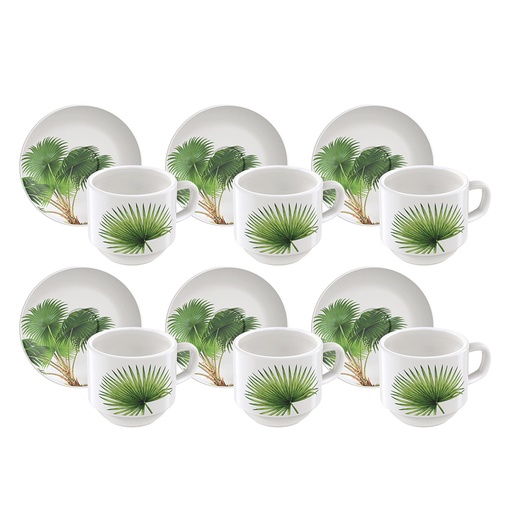 [96950076] JUEGO DE TAZAS DE CAFE 100 ML 6 PIEZAS GRAZIELA