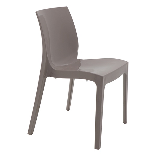 [92037210] SILLA ALICE TAUPE BRILLOSA