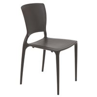 [92236109] SILLA SOFIA MARRON CON RESPALDO CERRADO