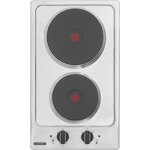 [94700310] PLACA DE COCCION ELECTRICA DOMINO 2ER 30, PERFECTA, EN ACERO INOX., 30X50 CM