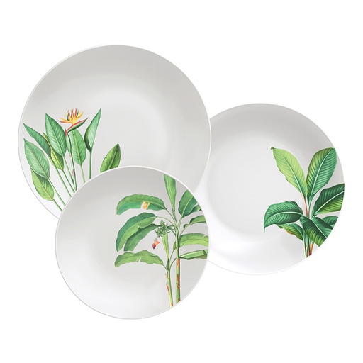 [96011585] JUEGO DE PLATOS EN PORCELANA 12 PIEZAS GRAZIELA