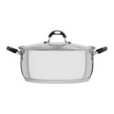 [62123300] CACEROLA RASA EN ACERO INOXIDBLE FONDO TRIPLE 8,9L. Ø30CM. SOLAR SILICONE