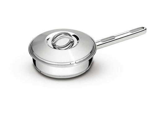 [62500200] SARTEN CON TAPA EN ACERO INOXIDABLE Ø 20CM 2,1L. SOLAR