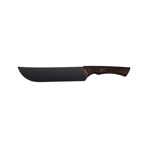 [22843108] CUCHILLO PARA CARNE 8" CON MANGO DE MADERA CHURRASCO BLACK