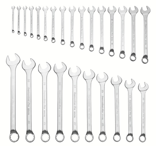 [44660226] JUEGO DE LLAVES COMBINADAS 26 PIEZAS TRAMONTINA PRO EN MILIMETROS