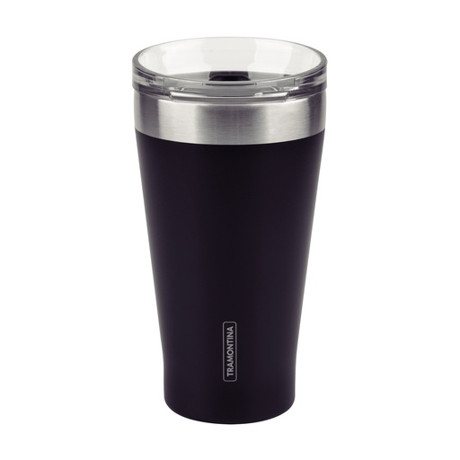 [61646505] VASO TERMICO CON TAPA - NEGRO