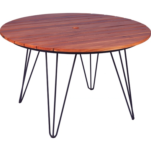 [14526051] MESA REDONDA DE MADERA TARSILA Ø 120 CM.