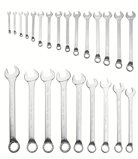 [44670295] JUEGO DE LLAVES COMBINADAS EN PULGADAS 25 PIEZAS PRO