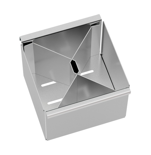 [94534124] PORTA CUBIERTOS EN ACERO, FLUSH, INOX 15 CM. PARA CANALES HUMEDOS