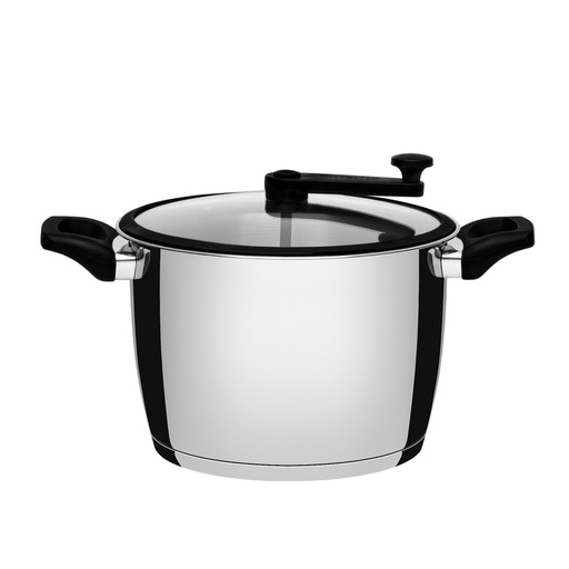 [62658220] OLLA PIPOQUERA EN ACERO INOX Ø22 CM. 5,5 L. ALLEGRA