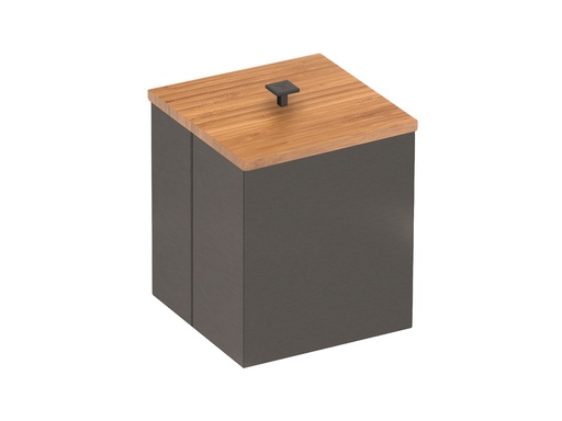 [94540077] BASURERO LUZ BLACK MATTE+BAMBU 4,5