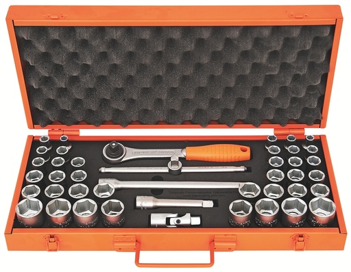 [44831443] MALETÍN DADOS Y ACCESOR. 1/2" 43PZS