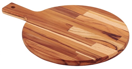 [13278351] TABLA REDONDA  EN MADERA TECA CON MANGO 40X28 CM