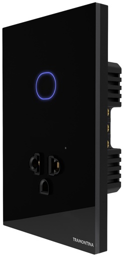 [57199058] INTERRUPTOR SMART + 1 TOMA 15A NEGRO