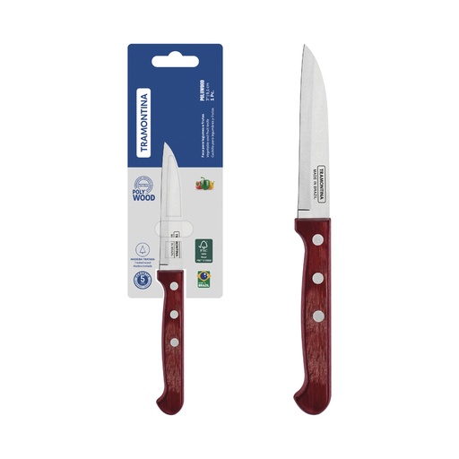 [21121173] CUCHILLO MONDADOR 3" CON MANGO MADERA POLYWOOD