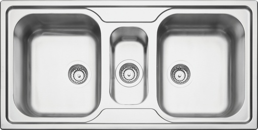 [93830123] - LAVAPLATOS MAREA 2.5 C 34, PRIME, DE EMPOTRAR, EN ACERO INOX., 100X50 CM (desc)