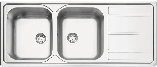 [93905123] - LAVAPLATOS MAREA 2C PLUS, PRIME, DE EMPOTRAR, EN ACERO INOX., 116X50 CM (Desc)