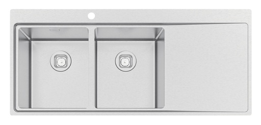 [93929103] LAVAPLATOS SMOOTH 2C 34 EX, DESIGN COLLECTION, DE EMPOTRAR, EN ACERO INOX., 116X52 CM