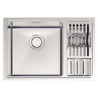 [94008143] LAVAPLATOS QUADRUM 1.5C, DESIGN COLLECTION, DE EMPOTRAR, EN ACERO INOX.,  66X46 CM. CON ACCESORIOS